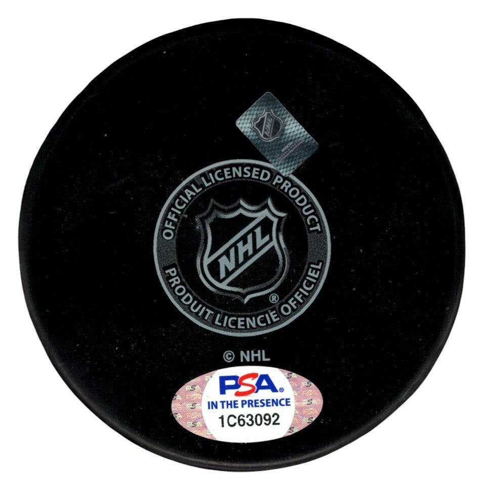Billy Smith Signed New York Islanders Puck w/ #31 Retired 2/20/93 PSA ITP COA1