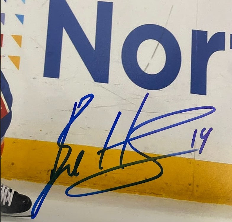 Bo Horvat Signed New York Islanders 16x20 Photo Beckett Witness BAS COA1