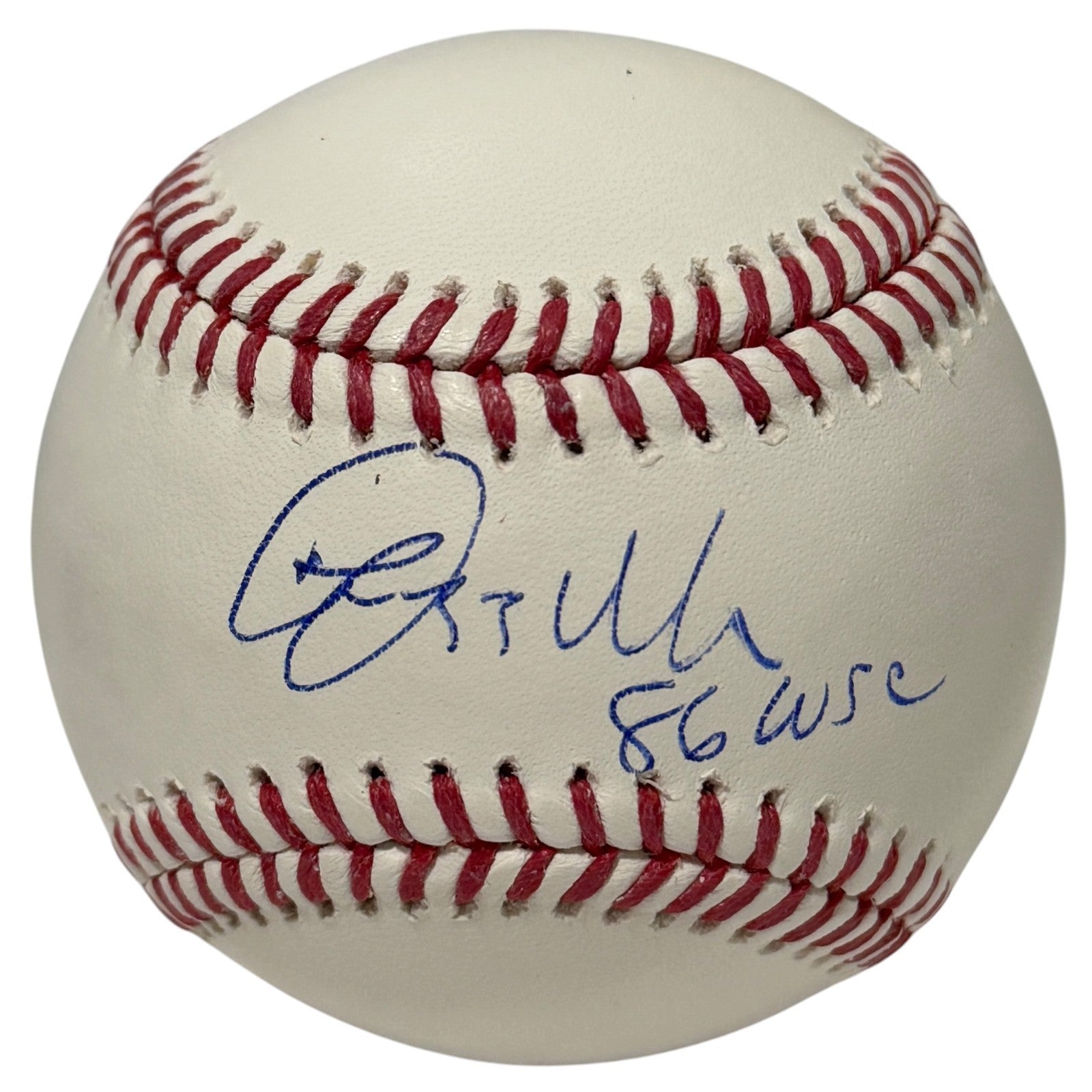 Lee Mazzilli Signed Autographed ROMLB Baseball w/ 86 WSC JSA Witness COA0
