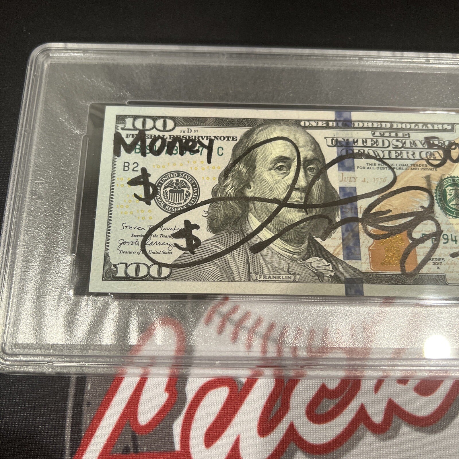 Floyd Mayweather Jr Signed $100 Bill US Currency x4 Inscriptions PSA 10 Auto J1