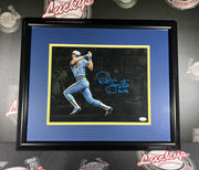 Robin Yount Signed Framed Brewers 11x14 Photo w/ AL MVP 82-89 JSA WIT COA0