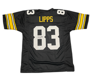 Louis Lipps Signed Pittsburgh Steelers Custom Jersey Beckett Witness BAS COA0