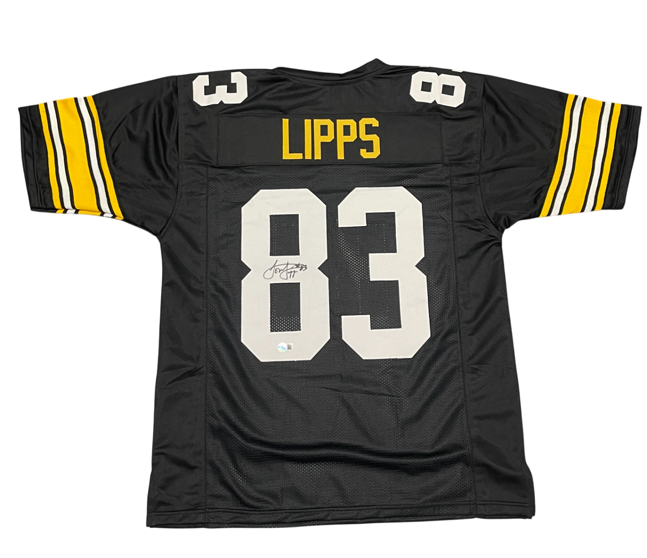 Louis Lipps Signed Pittsburgh Steelers Custom Jersey Beckett Witness BAS COA0