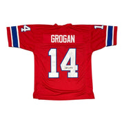 Steve Grogan Signed Autographed New England Patriots Custom Jersey PSA ITP COA0