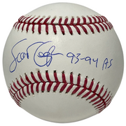 Scott Cooper Signed ROMLB Baseball w/ 93-94 All Star Ins Beckett Witness BAS COA0