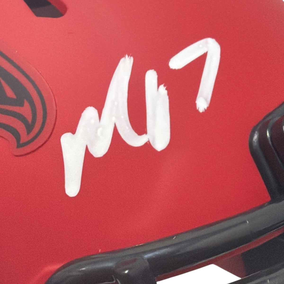 Michael Vick Signed Autographed Atlanta Falcons Rave Mini Helmet JSA Witness COA1