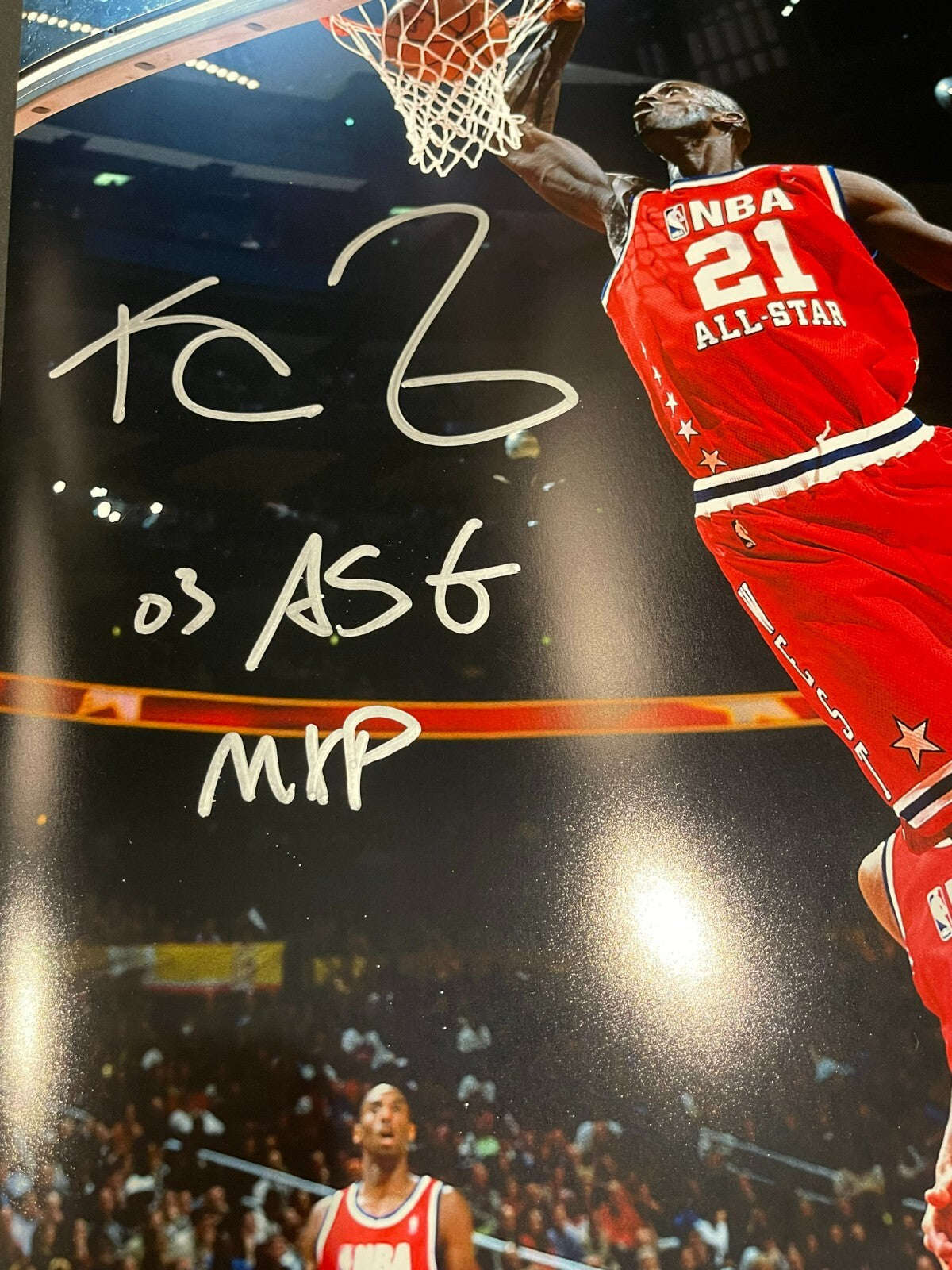 Kevin Garnett Signed Auto NBA ALL STAR 16x20 Photo "03 ASG MVP" PSA ITP COA1