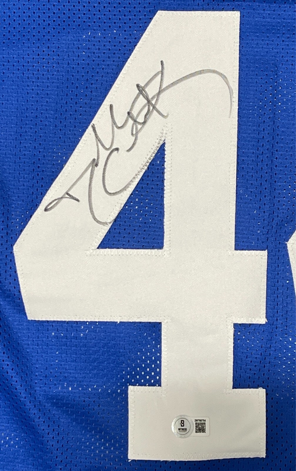Dallas Clark Signed Indianapolis Colts Custom Jersey Beckett Witness BAS COA1