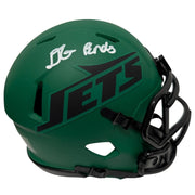 D'Angelo Ponds Signed New York Jets Rave Mini Helmet JSA Witness COA0