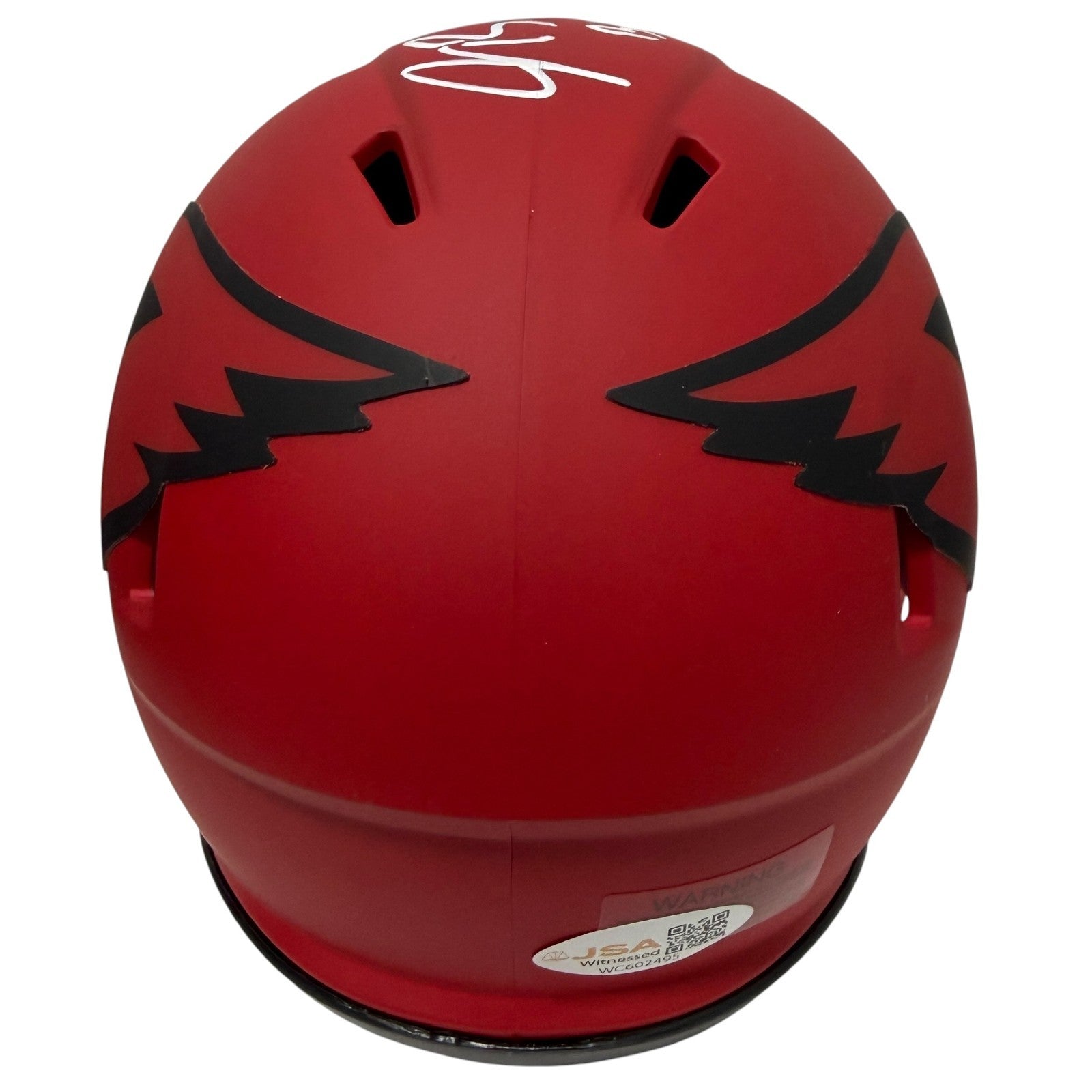 Jacoby Brissett Signed Cardinals Rave Mini Helmet w/ Bird Gang JSA Witness COA2