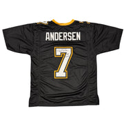Morten Anderson Signed New Orleans Saints Custom Jersey w/ HOF 2017 JSA Wit COA0