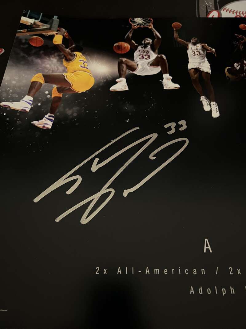 Shaquille O'Neal Shaq Signed Auto 36x15 Photo "Alpha & Omega" 29/75 UDA COA LSU1