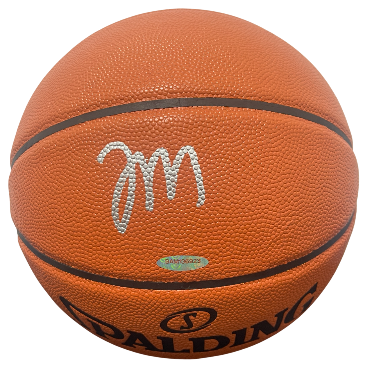 Tyrese Maxey Signed Spalding NBA Basketball Upper Deck UDA COA Philadelphia 76er0