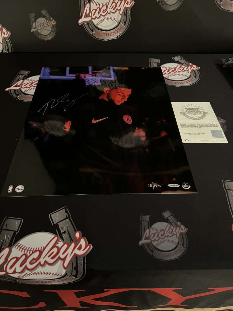 Ben Simmons Signed 16x20 Photo Preperation LE /125 Upper Deck UDA COA3