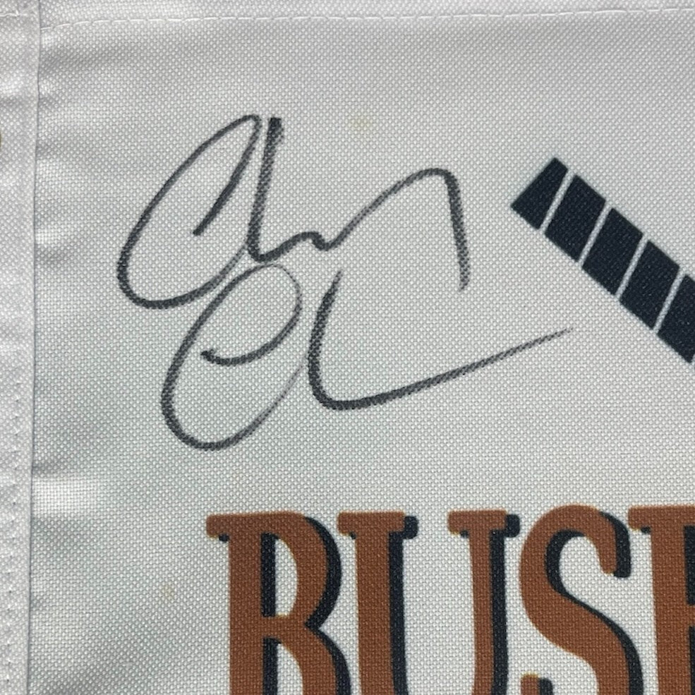 Chevy Chase Signed Auto Caddyshack Bushwood Country Club Golf Flag Beckett COA1