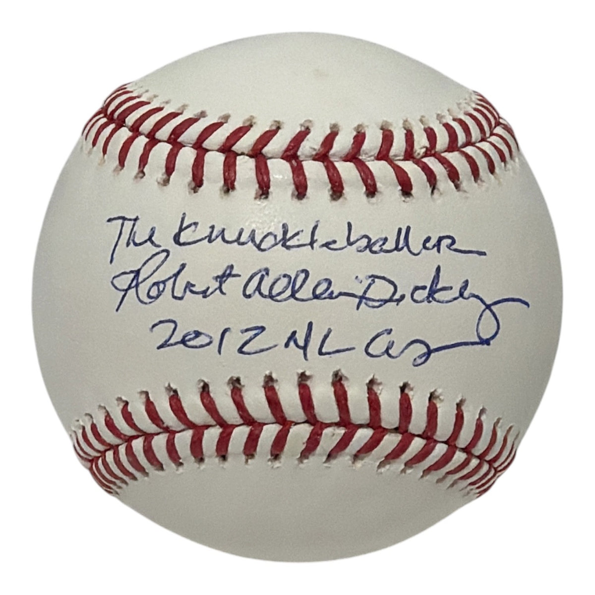 RA Dickey Signed Autographed ROMLB Baseball w/ Full Name + 2 Ins CY JSA COA Mets0