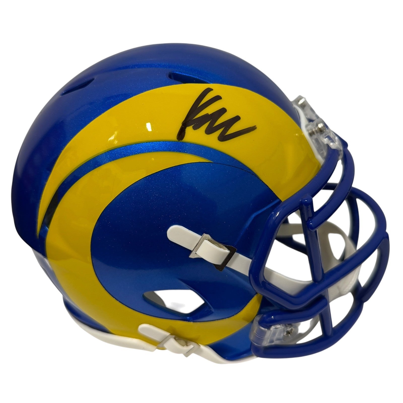 Kyren Williams Signed Los Angles Rams Speed Mini Helmet JSA Witness COA0