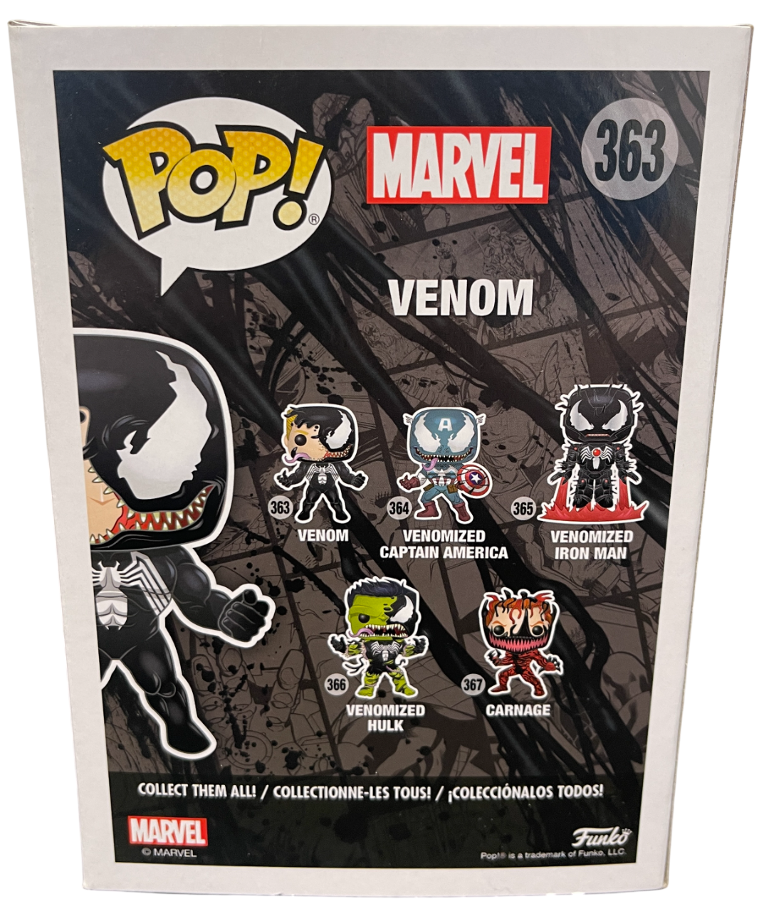 Tom Hardy Signed Venom Funko Pop #363 w/ Sam De La Rosa Sketch BAS & JSA COA A4