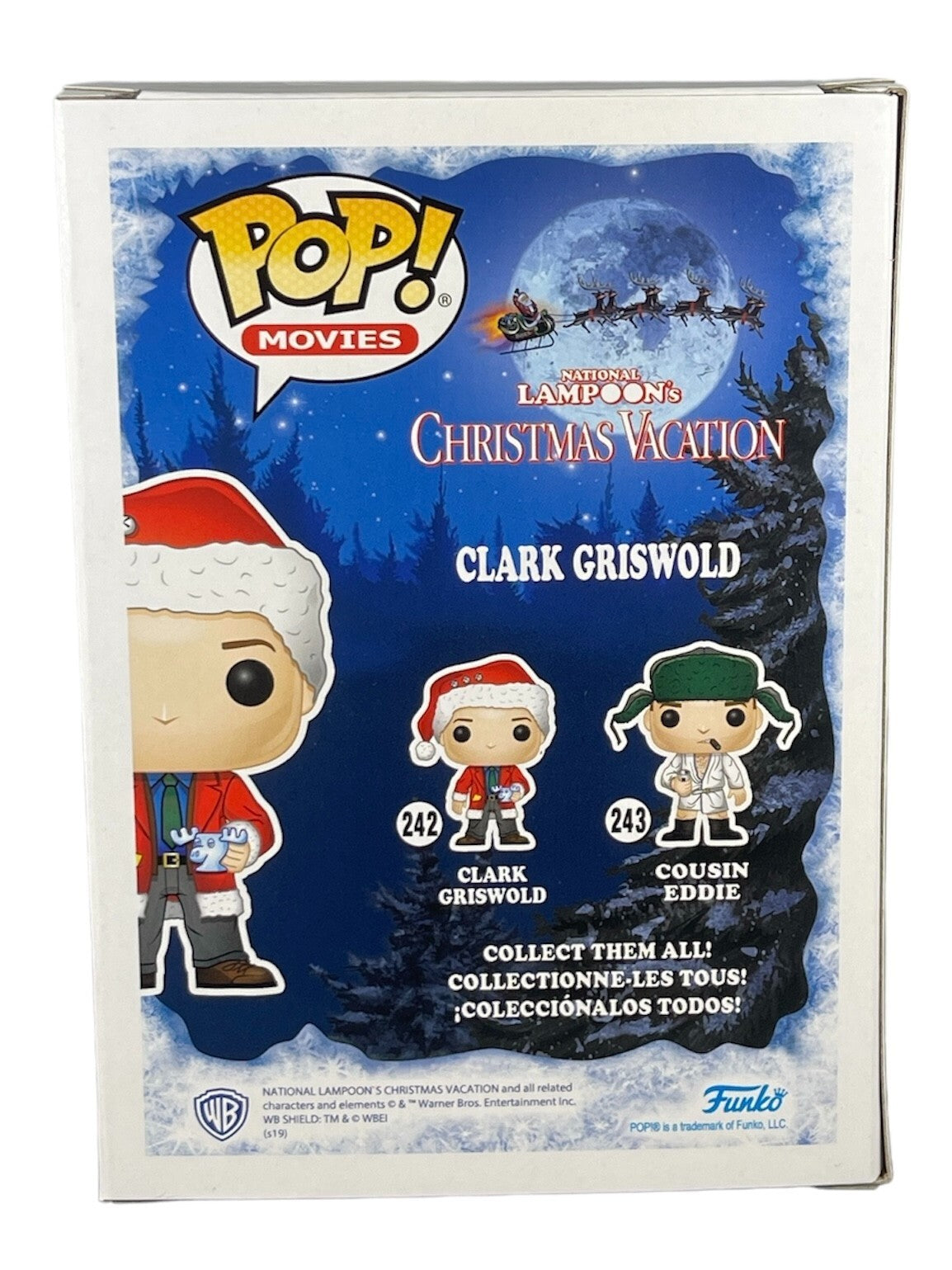 Chevy Chase Signed Auto Clark Griswold Christmas Vacation Funko Pop #242 BAS COA2