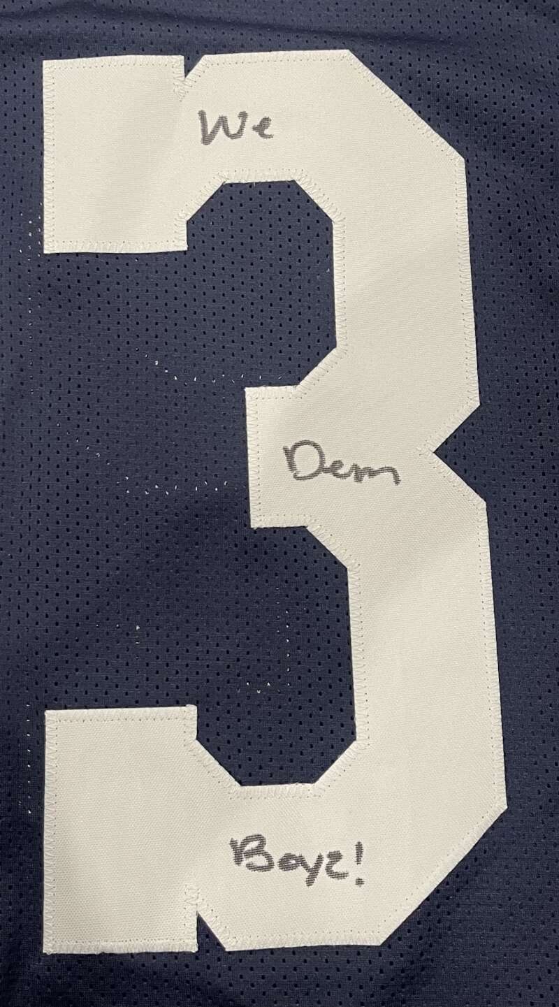 Rico Dowdle Signed Cowboys TB Custom Jersey w/ We Dem Boyz! Beckett BAS COA2