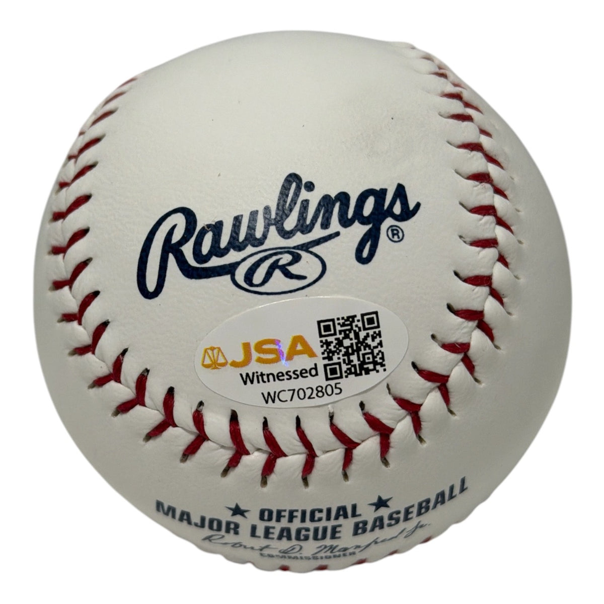 John Rocker Signed Rawlings Braves Logo Baseball w/ F**K the Mets JSA Wit COA1