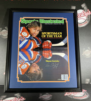 Wayne Gretzky Signed Framed 16x20 Photo SI Sportsman of the Year UDA COA0