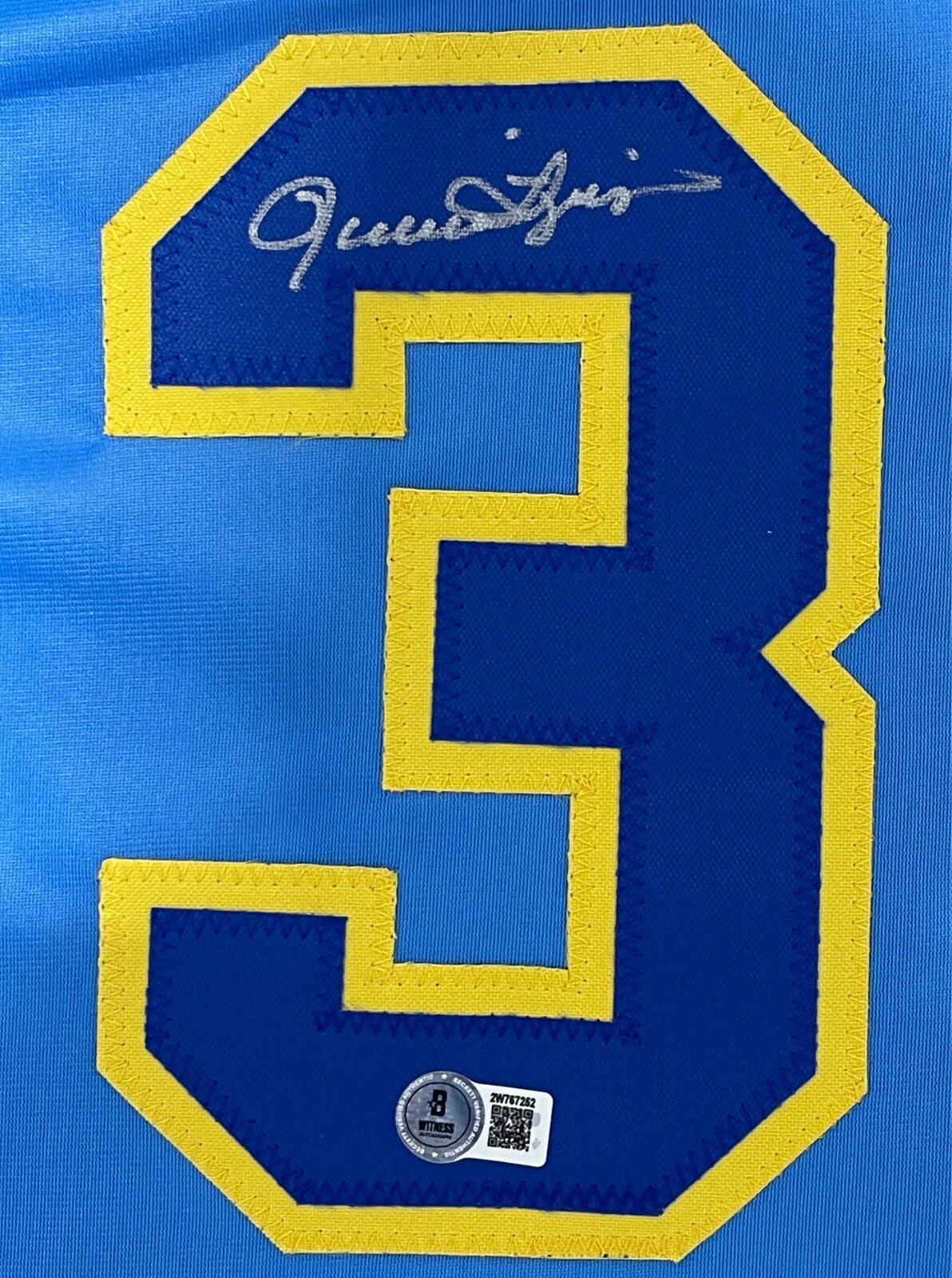 Rollie Fingers Signed Milwaukee Brewers Custom Jersey Beckett Witness BAS COA1