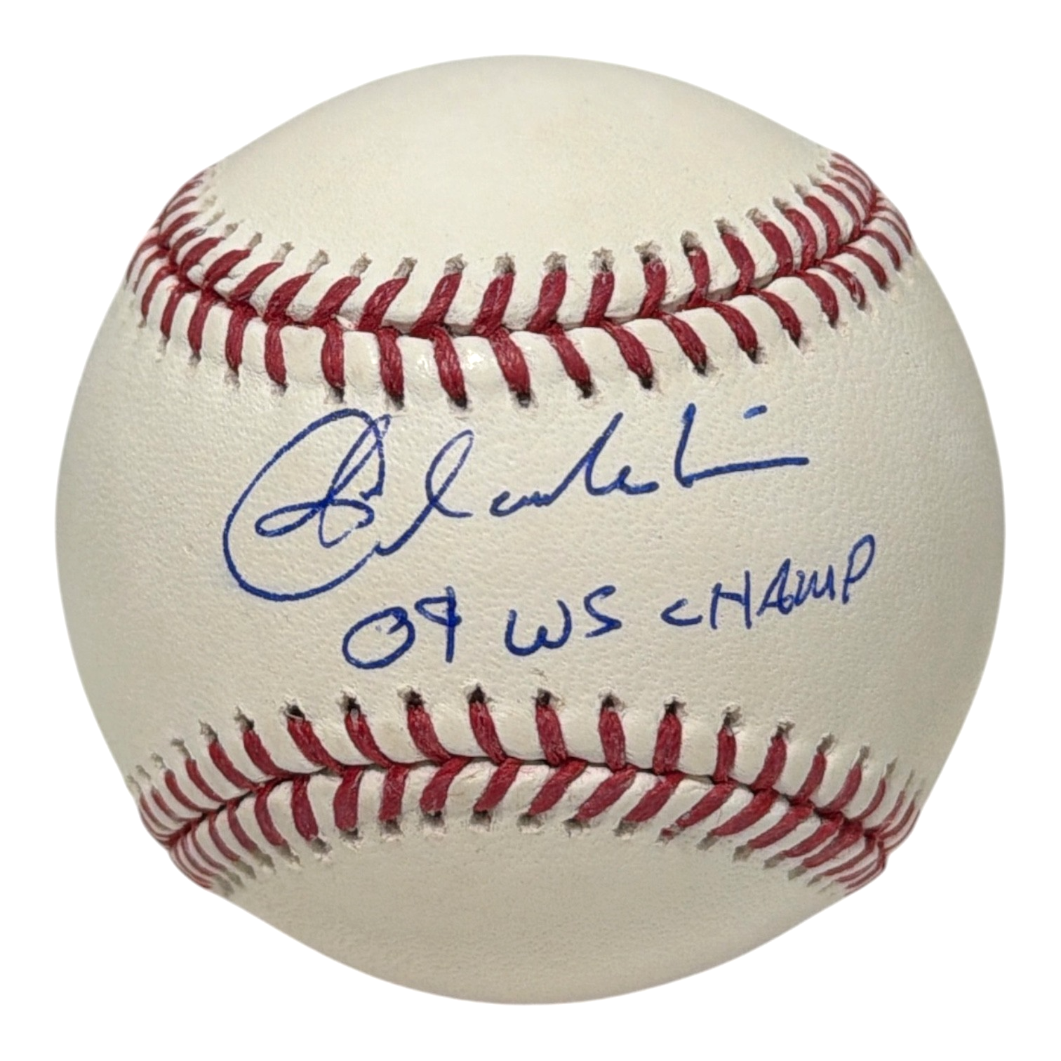 Joba Chamberlain Signed Autographed ROMLB Baseball w/ 09 WS Champs JSA Wit COA0