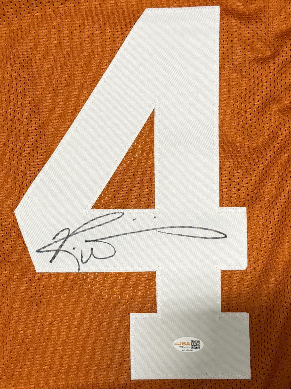 Ricky Williams Signed Texas Longhorns Custom Jersey JSA Witness COA1