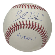 Blake Butera Signed Autographed ROMLB Baseball w/ Go Nats! JSA COA Nationals0