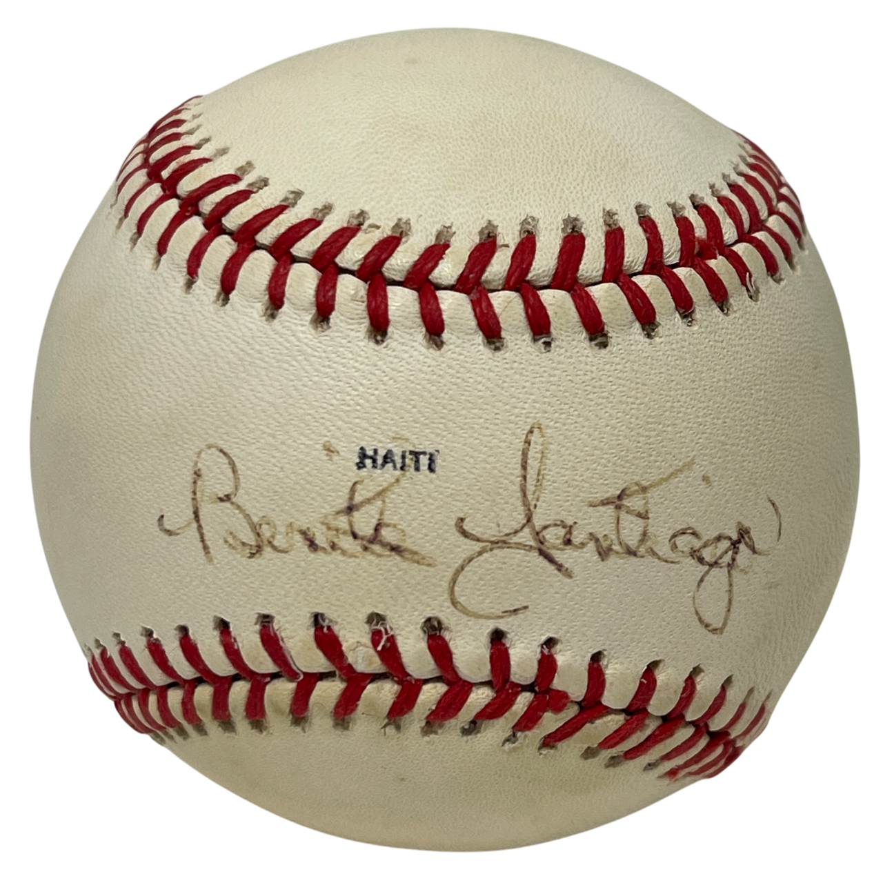 Benito Santiago Signed Rawlings 1989 All Star Game Logo Baseball Padres JSA COA0