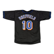 Gary Sheffield Signed Autographed New York Mets Custom Jersey JSA Witness COA0