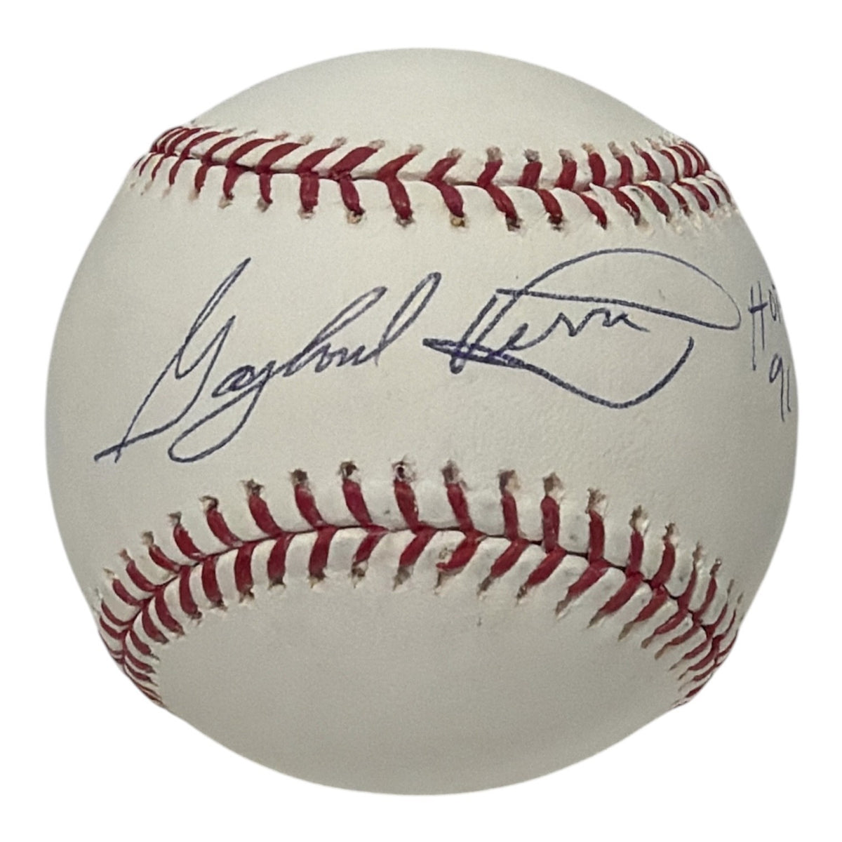 Gaylord Perry Signed Autographed ROMLB Baseball w/ HOF 91 MLB COA SF Giants0