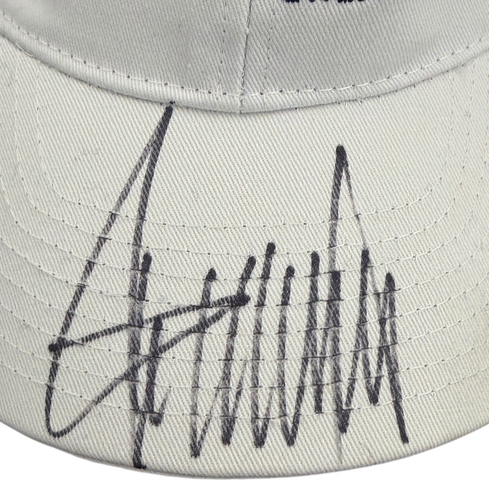 Donald Trump Signed Autographed Make America Great Again Hat Beckett BAS COA LOA2