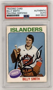 Billy Smith 1975-76 O-Pee-Chee OPC #372 Signed PSA Authentic Auto Islanders HOF0