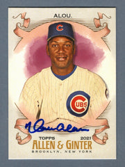 Moises Alou Signed 2021 Topps Allen & Ginter SP #321 LSCM COA Chicago Cubs0