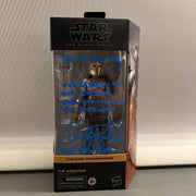 Emily Swallow Signed Auto The Armorer Star Wars Black Series Figure Insc JSA COA0