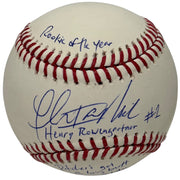 Thomas Ian Nicholas Signed ROMLB Baseball w/ Insc. + Quote Beckett BAS COA ROY0