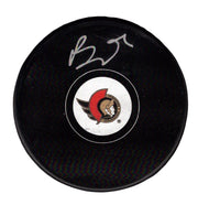 Brady Tkachuk Signed Autographed Ottawa Senators Logo Puck Fanatics COA0