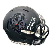 Trey Hendrickson Signed Baltimore Ravens ALT #2 Mini Helmet JSA Witness COA0