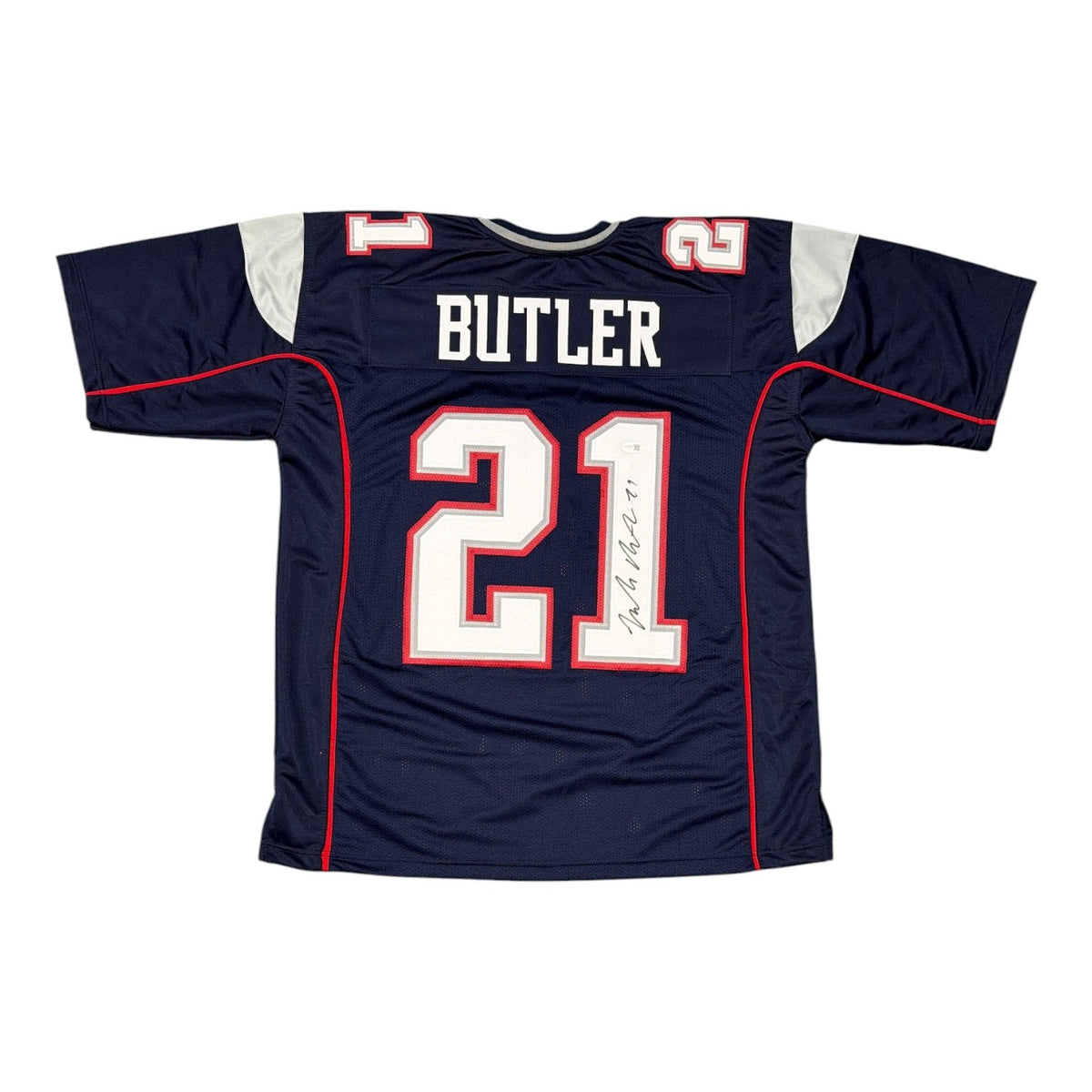 Malcolm Butler Signed New England Patriots Custom Jersey JSA Witness COA0