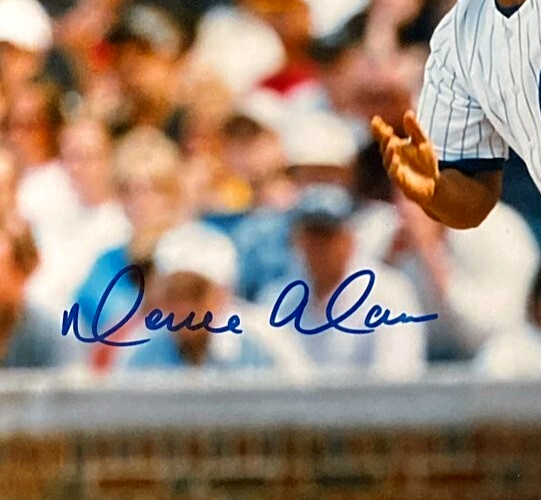 Moises Alou Signed Chicago Cubs 16x20 Photo Beckett Witness BAS COA #1 Bat Flip1