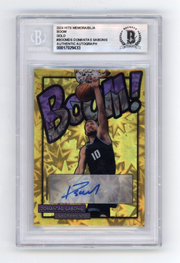 Domantas Sabonis 2024 Hits Memorabilia BOOM Gold #/5 Signed BGS BAS Auto Kings0