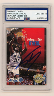 Shaquille O'Neal 1992-93 Skybox #382 Rookie RC Signed PSA 10 Auto BAS Magic Shaq0