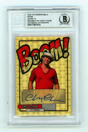 Chevy Chase Ty Webb 2024 Hits Memorabilia BOOM Super 1/1 Signed BGS BAS Auto0
