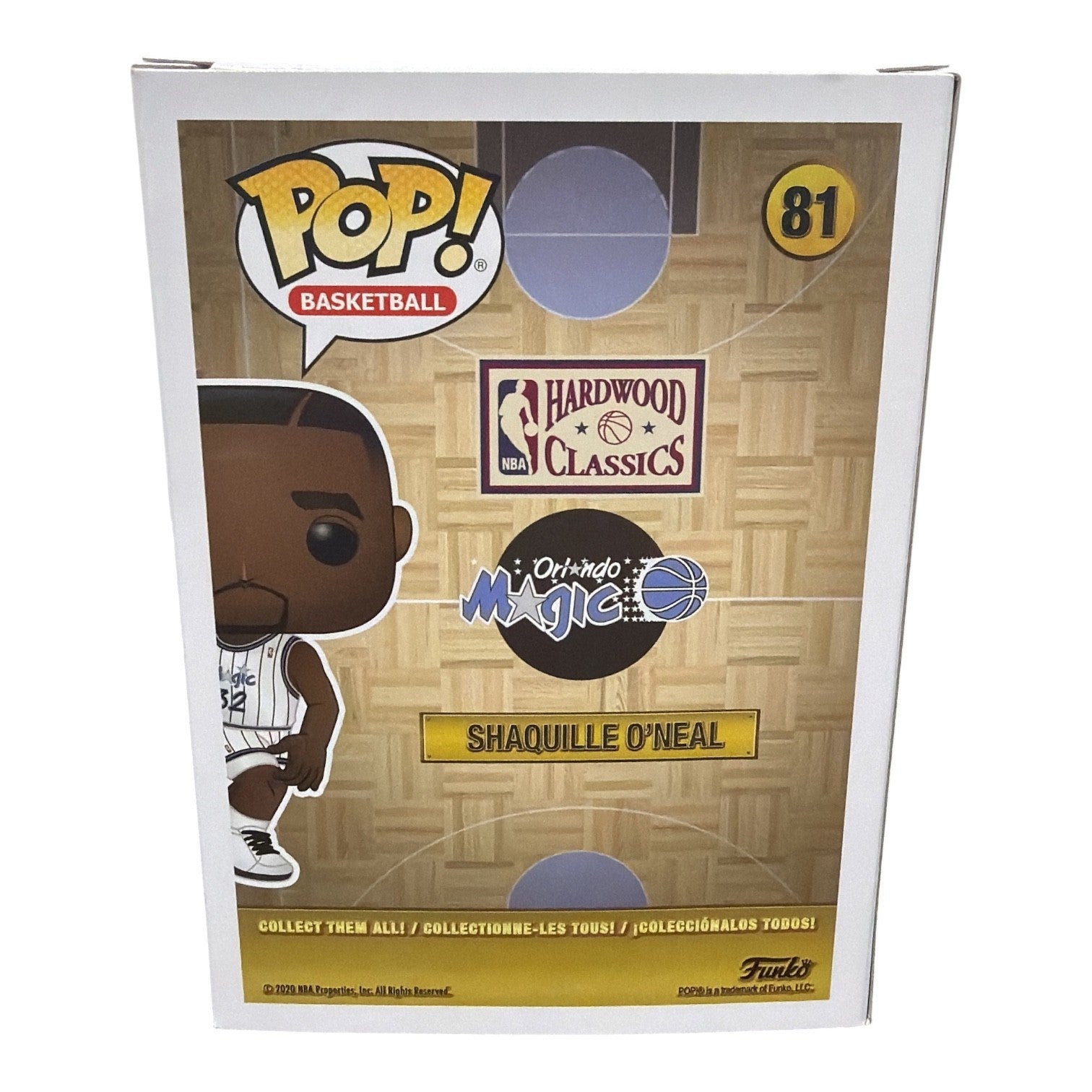 Shaquille O'Neal Signed Orlando Magic NBA HWC Funko Pop #81 JSA Witness COA Shaq2