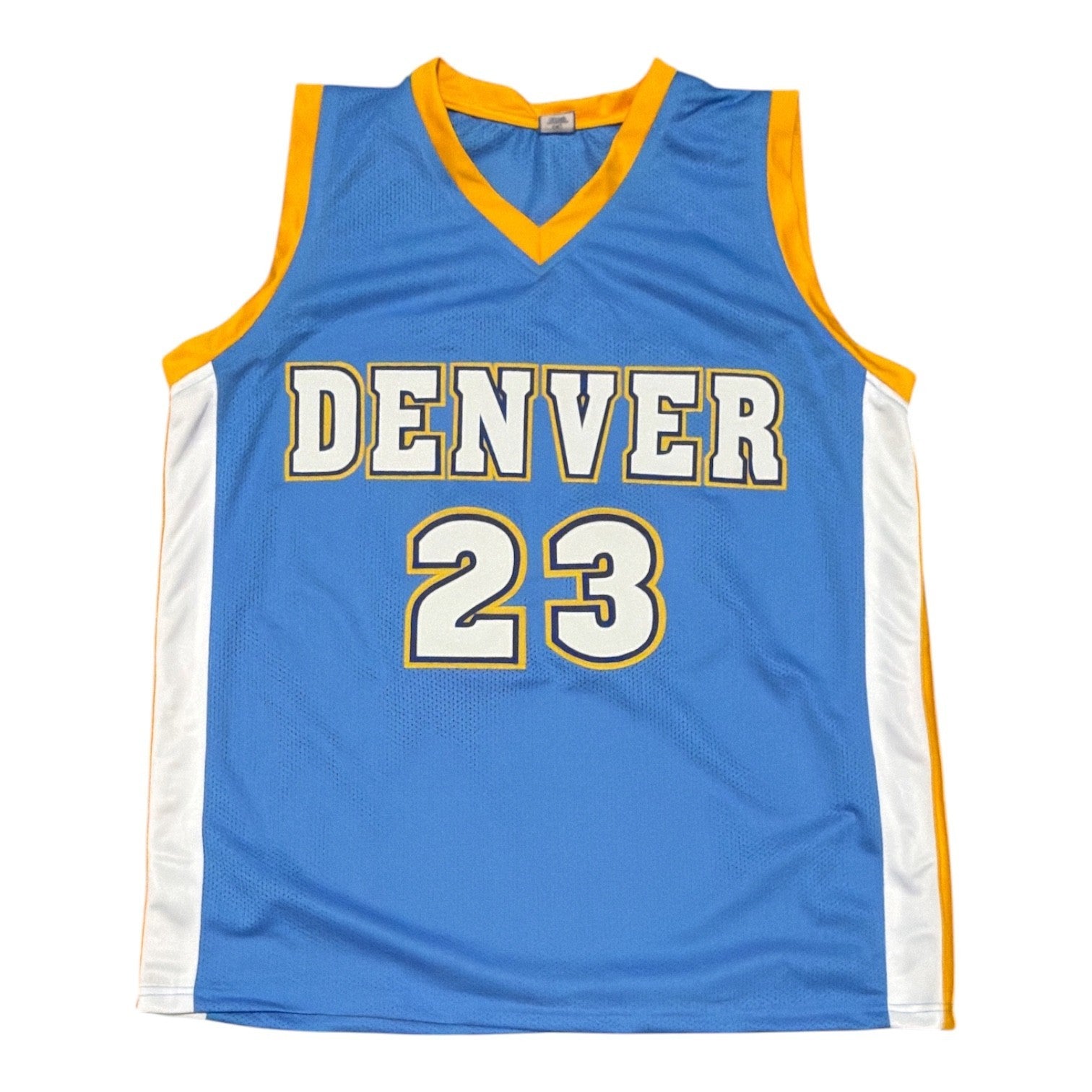 Marcus Camby Signed Autographed Denver Nuggets Custom Jersey JSA Witness COA2