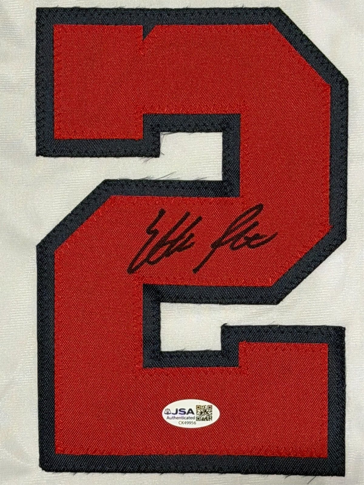 Ethan Petry Signed Autographed Washington Nationals Custom Jersey JSA COA1