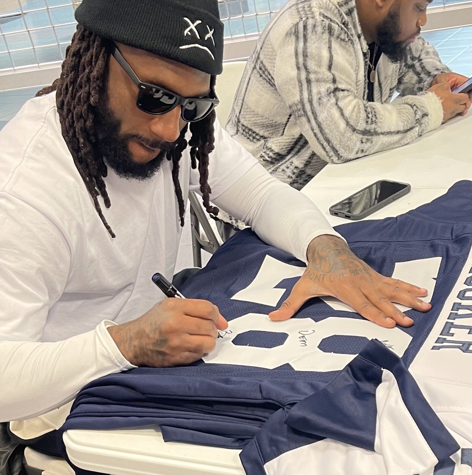 Malik Hooker Signed Cowboys TB Custom Jersey w/ We Dem Boyz! Beckett BAS COA5