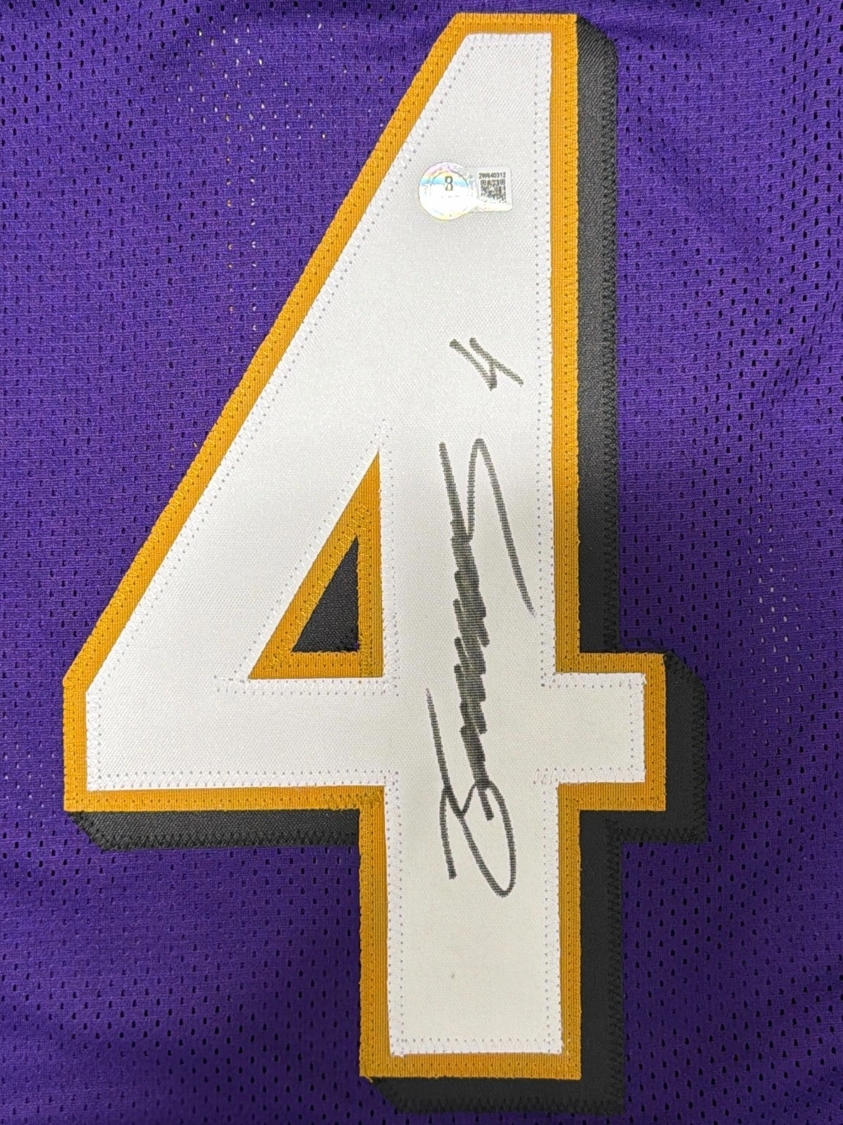 Zay Flowers Signed Baltimore Ravens Custom Jersey Beckett Witness BAS COA1